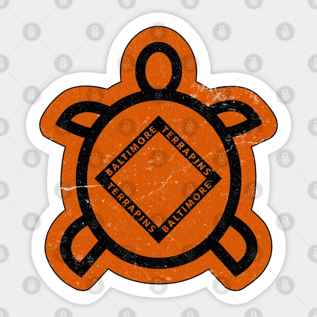 Historic Baltimore Terrapins Baseball Sticker by LocalZonly